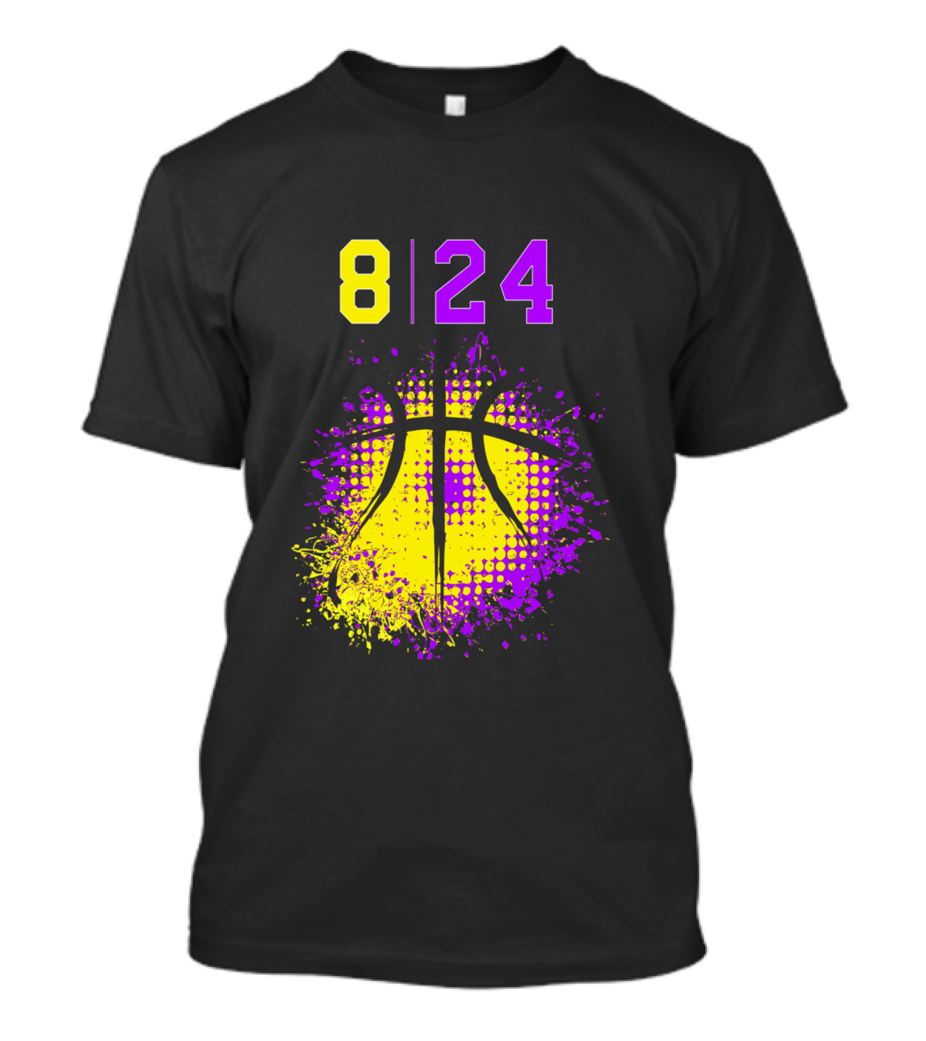 8 24 Basketball August Birthday T-Shirt