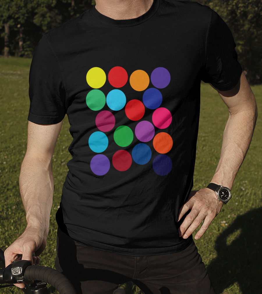 Color Blind Glasses First Time Rainbow Dots T-Shirt
