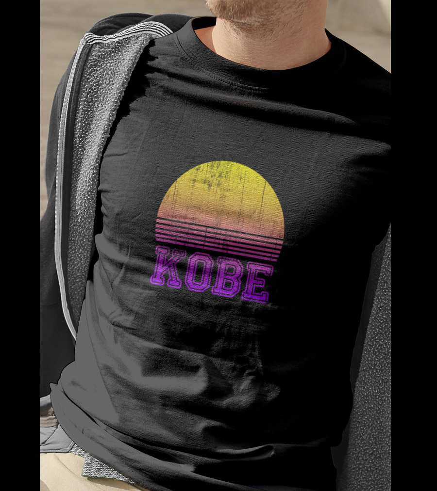 Kobe Distressed Sunset Japan Vacation T-Shirt