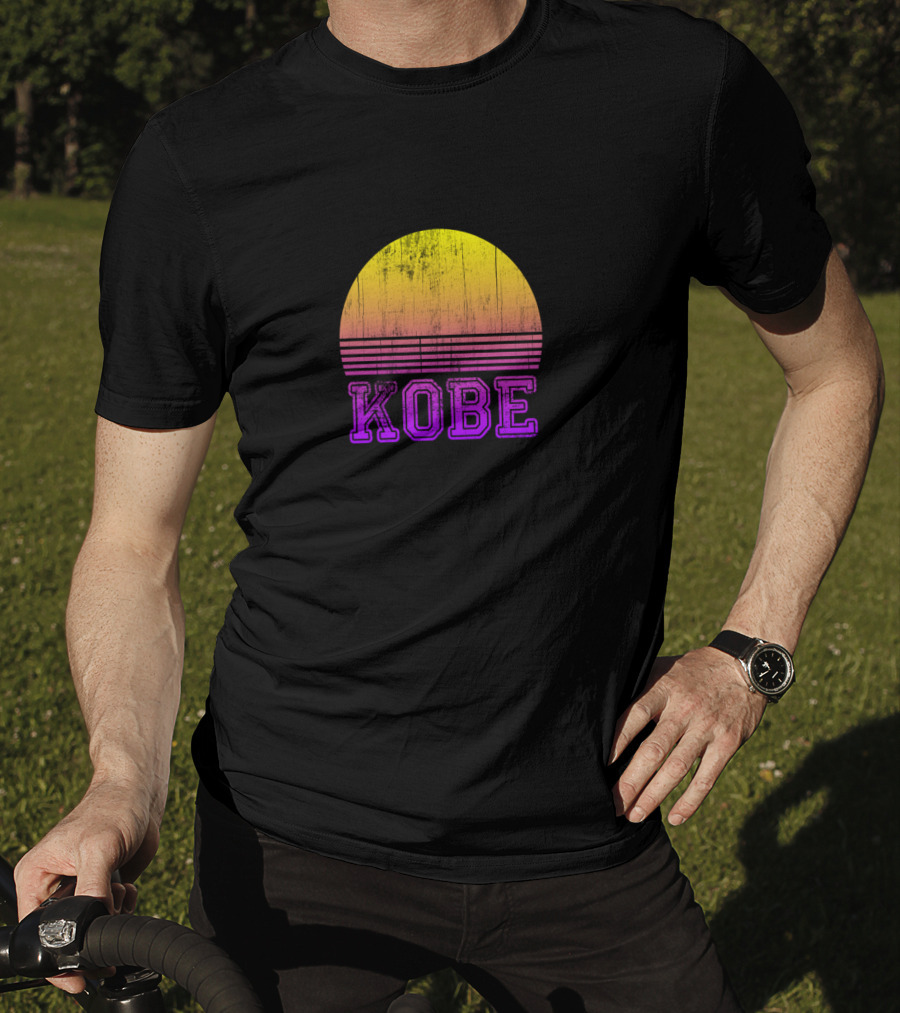 Kobe Distressed Sunset Japan Vacation T-Shirt