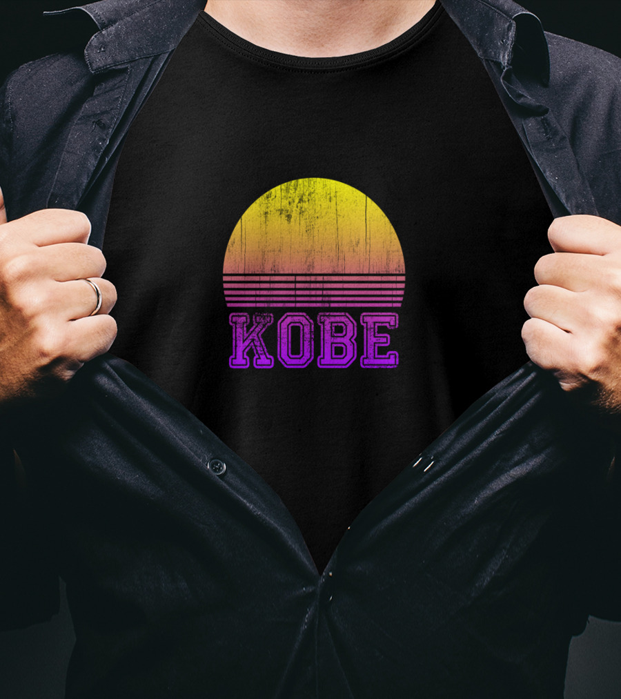 Kobe Distressed Sunset Japan Vacation T-Shirt