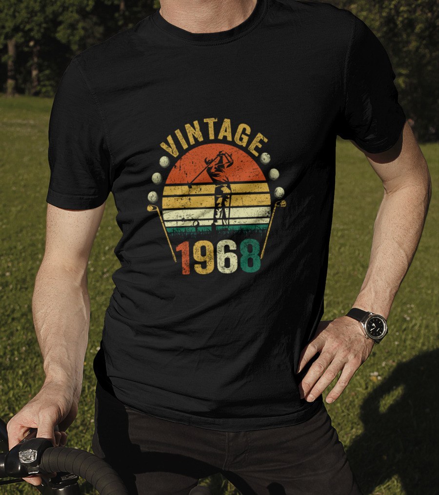 Vintage 1968 Golfer Golf Lover T-Shirt
