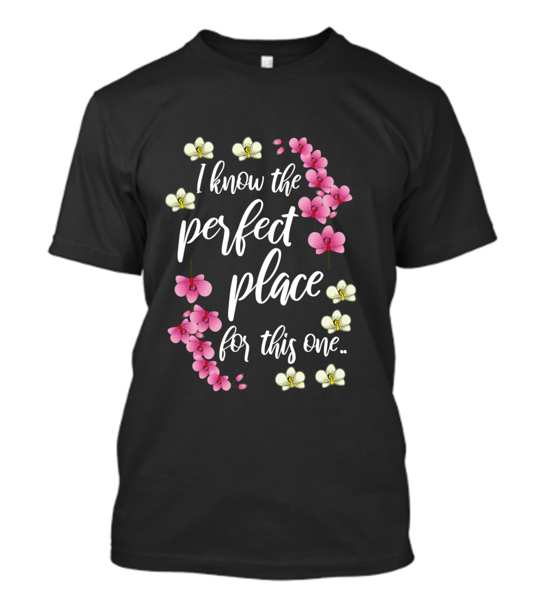 I Know The Perfect Place For This One With Pink And Yellow Flowers T-Shirt