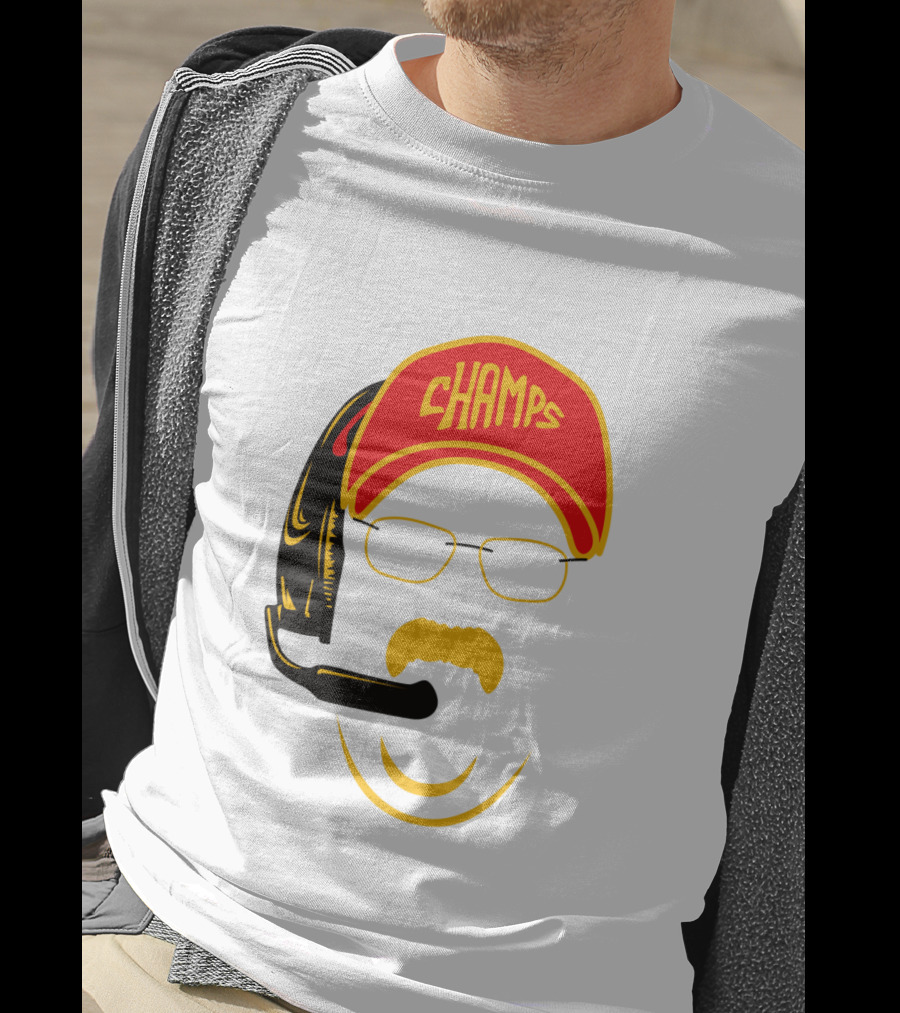 Kansas City Football Pride Champs Coach Headset T-Shirt
