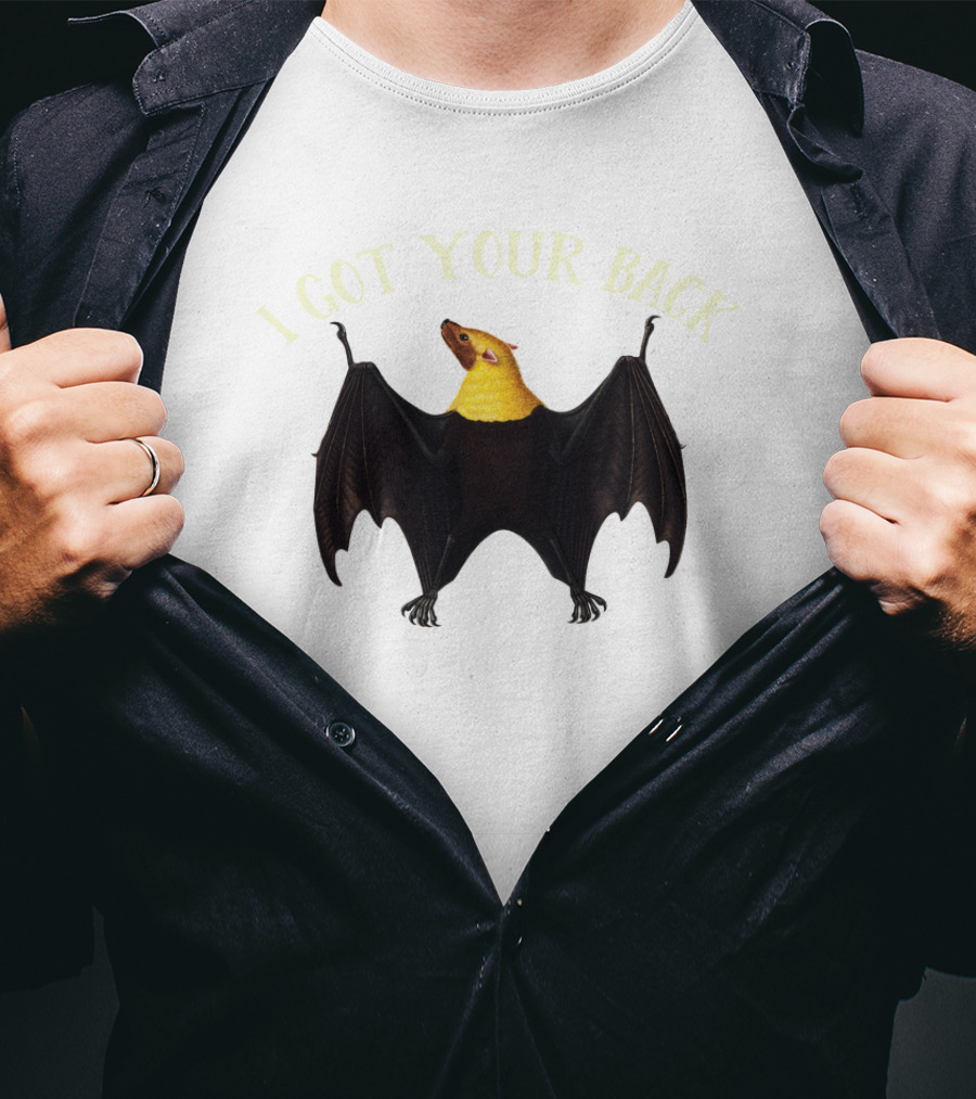 Wildlife Humor I Got Your Back Bat Hanging T-Shirt