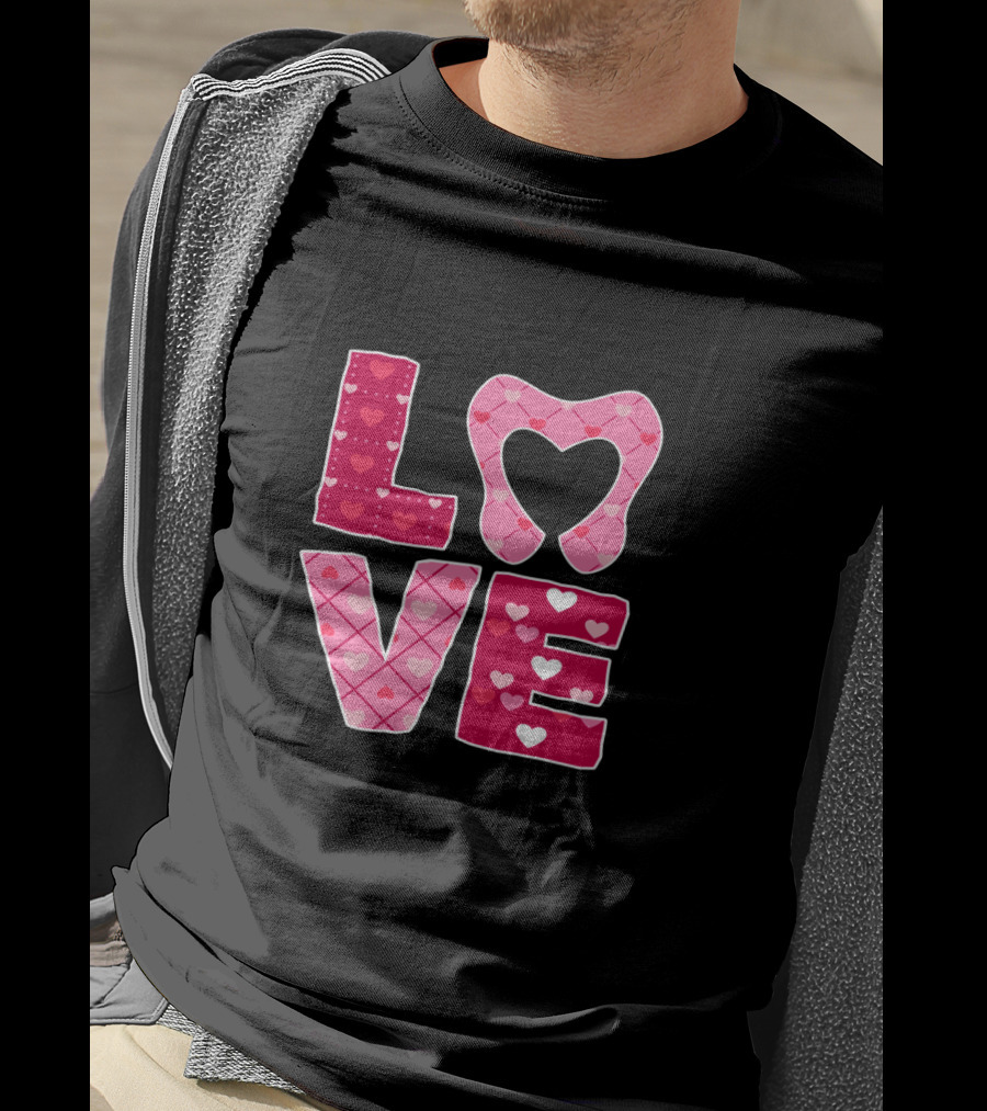 LOVE Tooth Heart Dentistry Dentist Valentine T-Shirt
