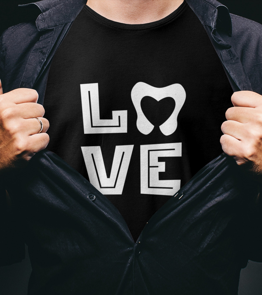 LOVE Tooth Heart Dental T-Shirt