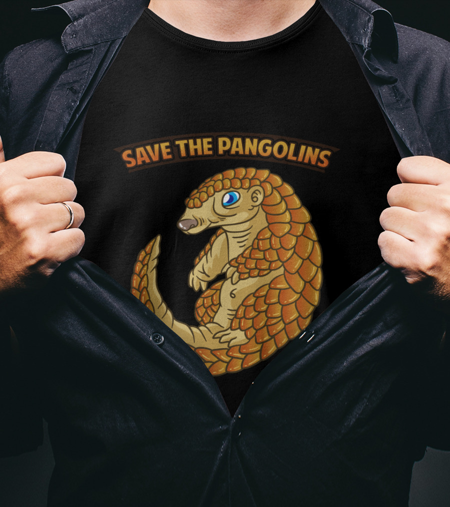 Endangered Animal Save The Pangolins T-Shirt