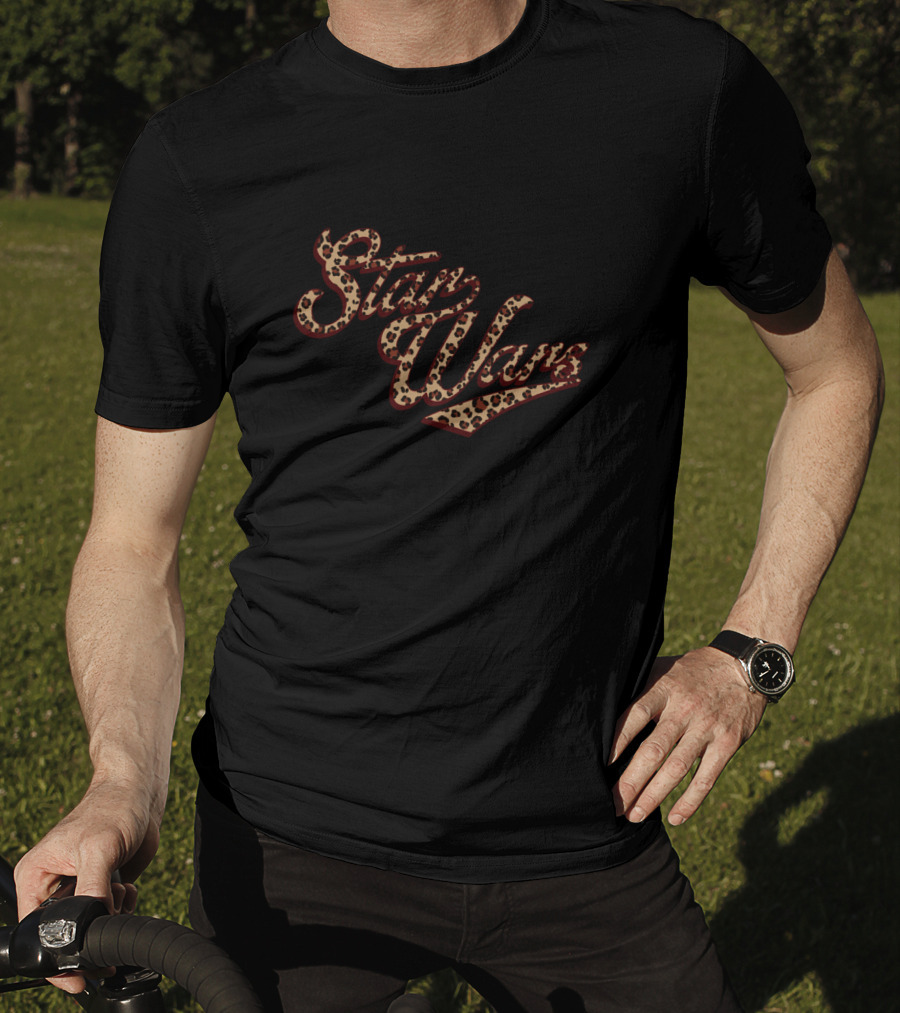 Star Wars Cursive Cheetah Fill T-Shirt
