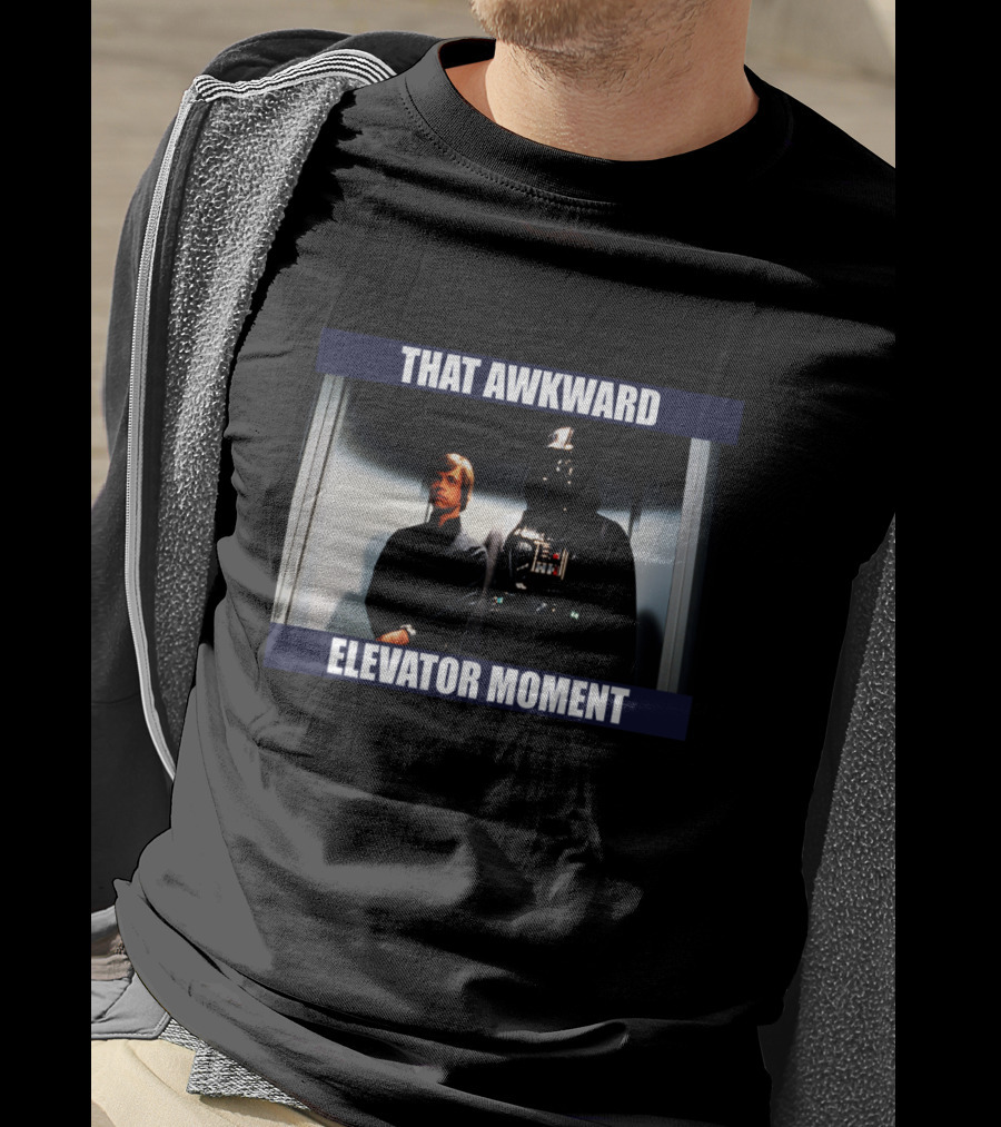 That Awkward Elevator Moment Darth Vader Luke Skywalker T-Shirt