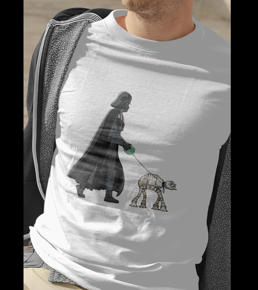 Darth Vader Walking AT-AT Walker Leash T-Shirt