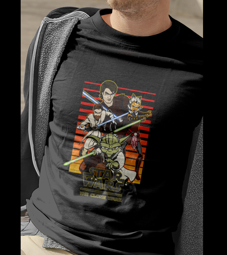 Star Wars The Clone Wars Group Shot T-Shirt