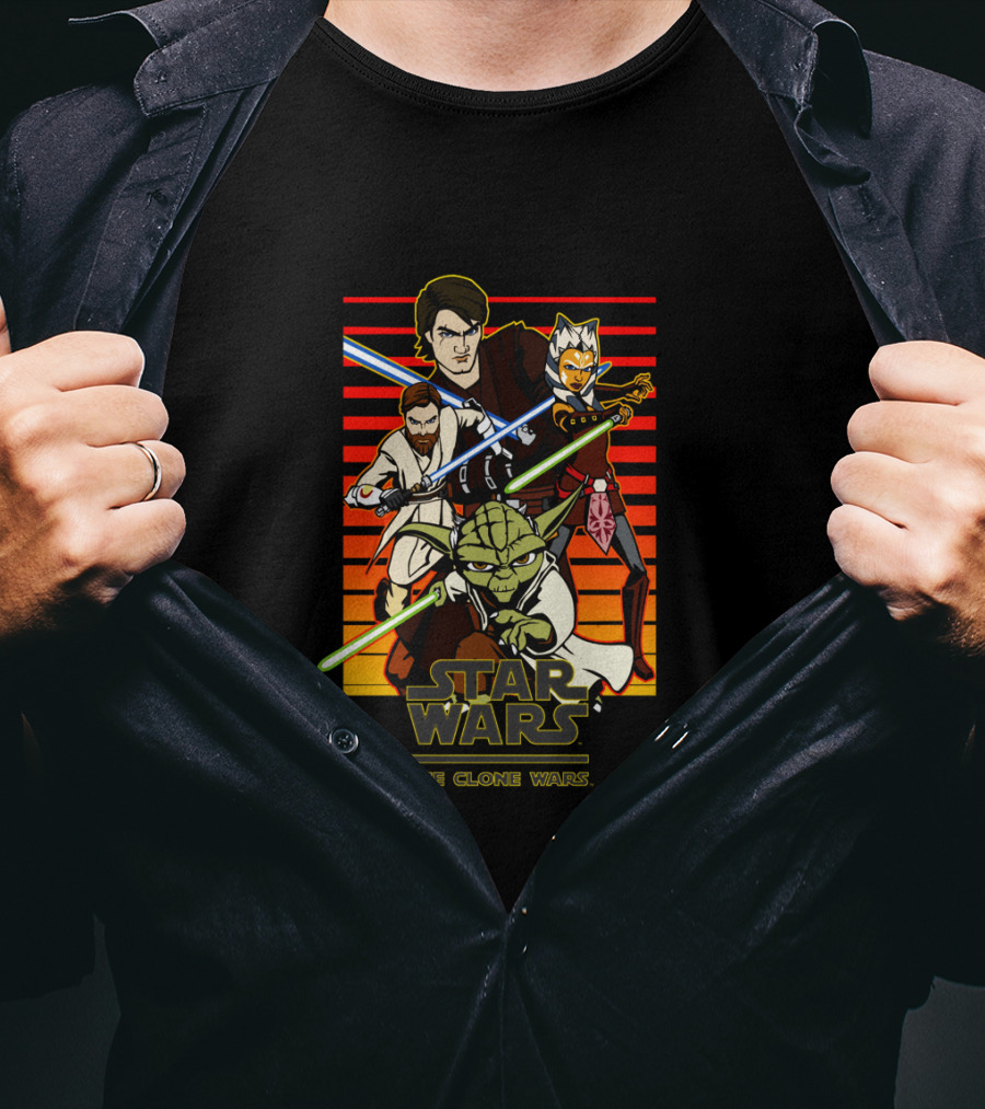 Star Wars The Clone Wars Group Shot T-Shirt