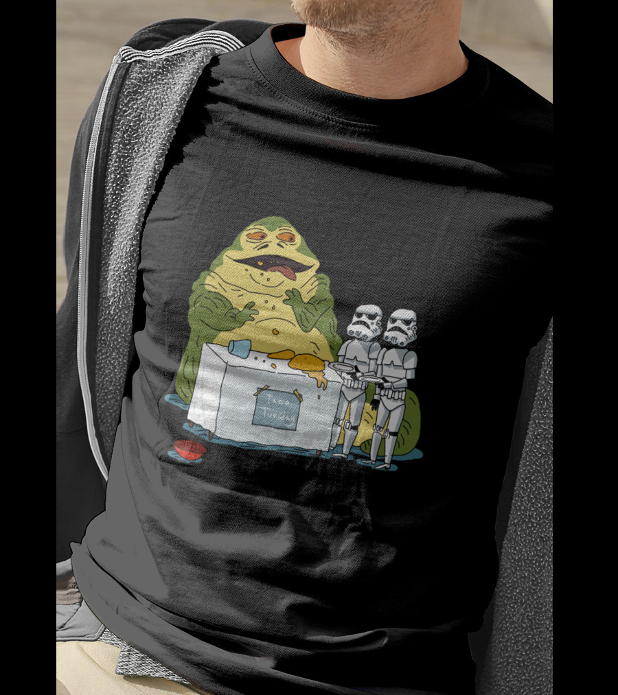 Jabba The Hutt Taco Tuesday Bring Me The Hot Sauce Stormtroopers T-Shirt