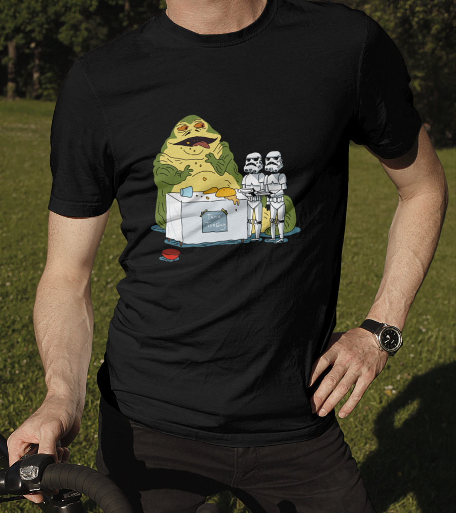 Jabba The Hutt Taco Tuesday Bring Me The Hot Sauce Stormtroopers T-Shirt