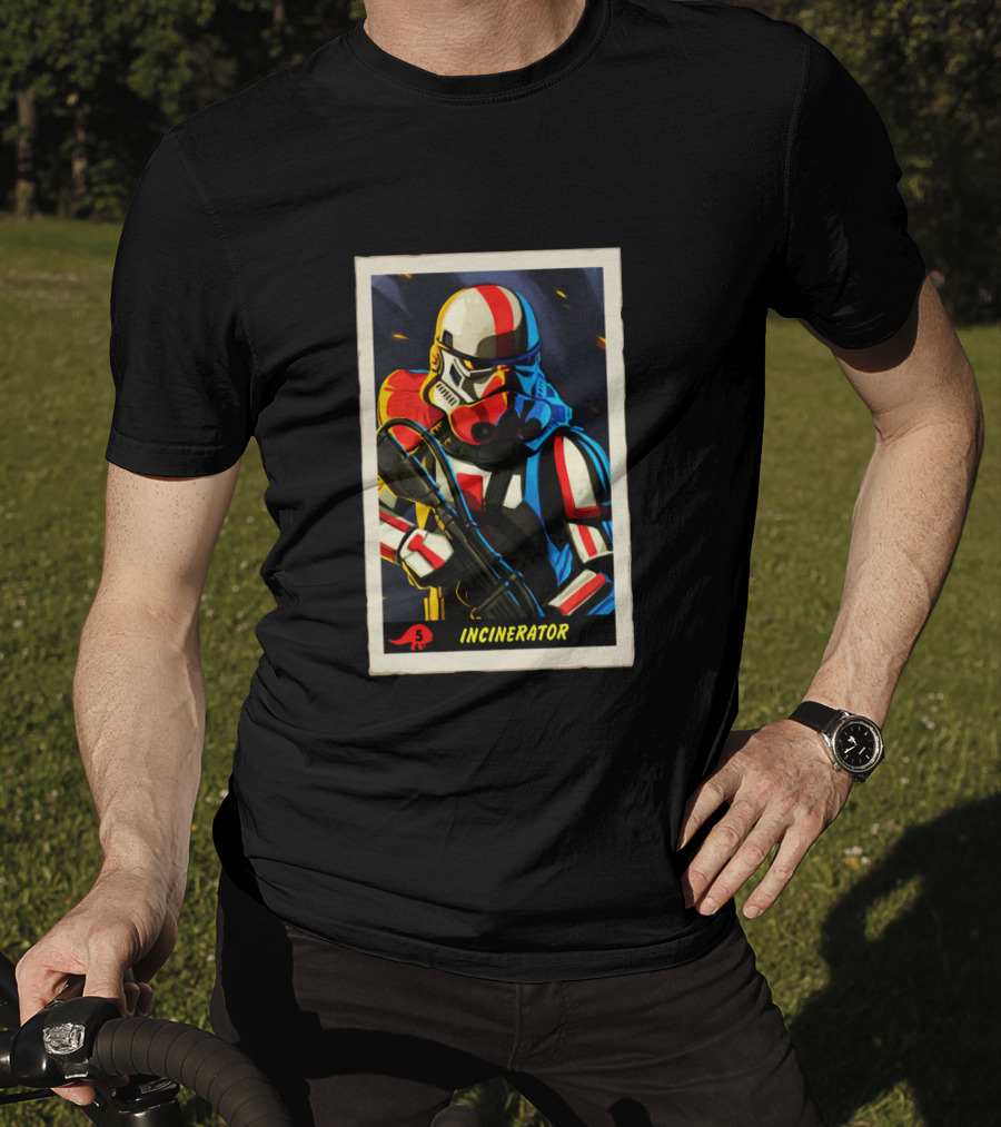 Mandalorian Incinerator Stormtrooper Card Incinerator T-Shirt
