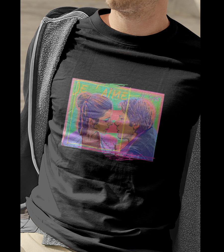 Princess Leia Han Solo Je T'aime Je Sais Neon Pop T-Shirt