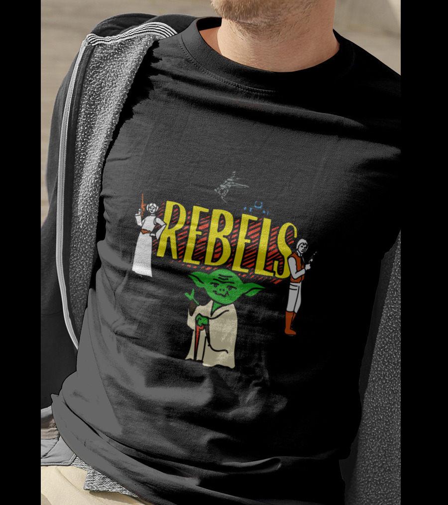 Rebels Yoda Princess Leia Han Solo Star Wars Characters T-Shirt