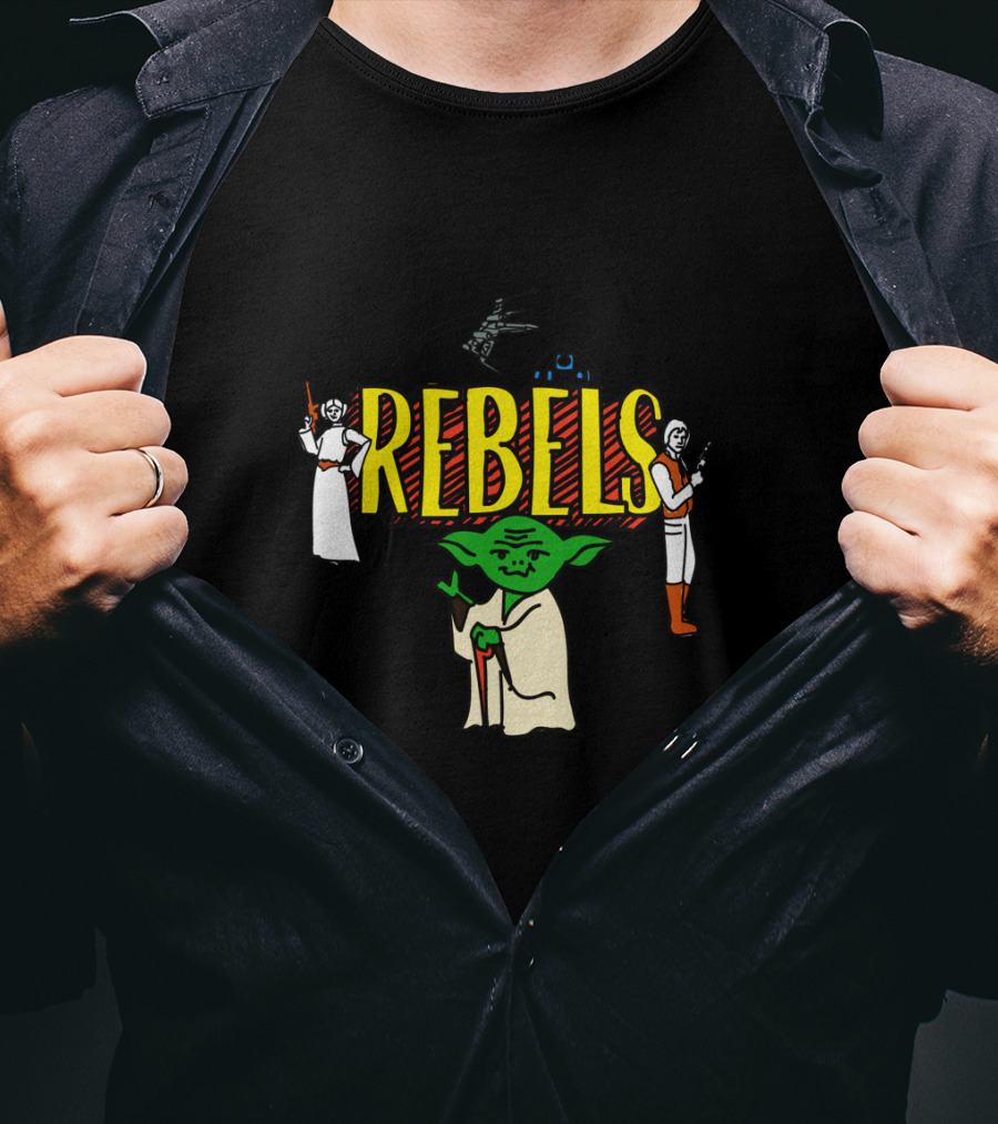 Rebels Yoda Princess Leia Han Solo Star Wars Characters T-Shirt