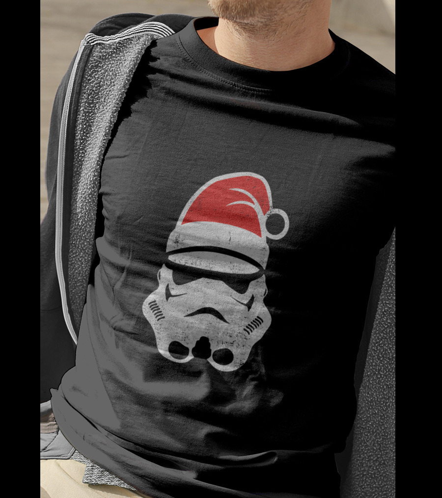 Star Wars Stormtrooper Christmas Santa Hat Holiday T-Shirt