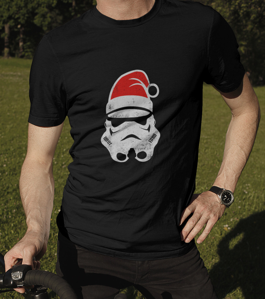Star Wars Stormtrooper Christmas Santa Hat Holiday T-Shirt