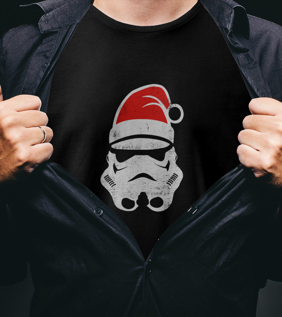 Star Wars Stormtrooper Christmas Santa Hat Holiday T-Shirt