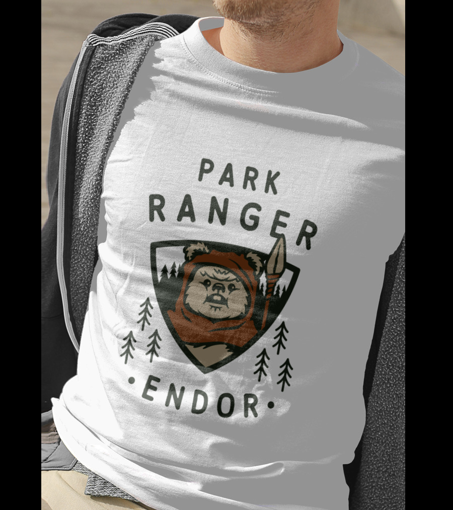 Star Wars Endor Ewok Park Ranger Badge T-Shirt