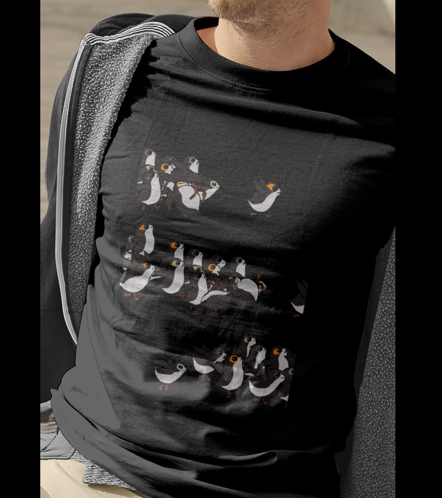 Star Wars Porgs Follow The Leader Flock T-Shirt