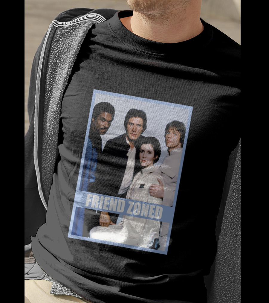 Star Wars Friend Zoned Han Luke Leia Lando T-Shirt