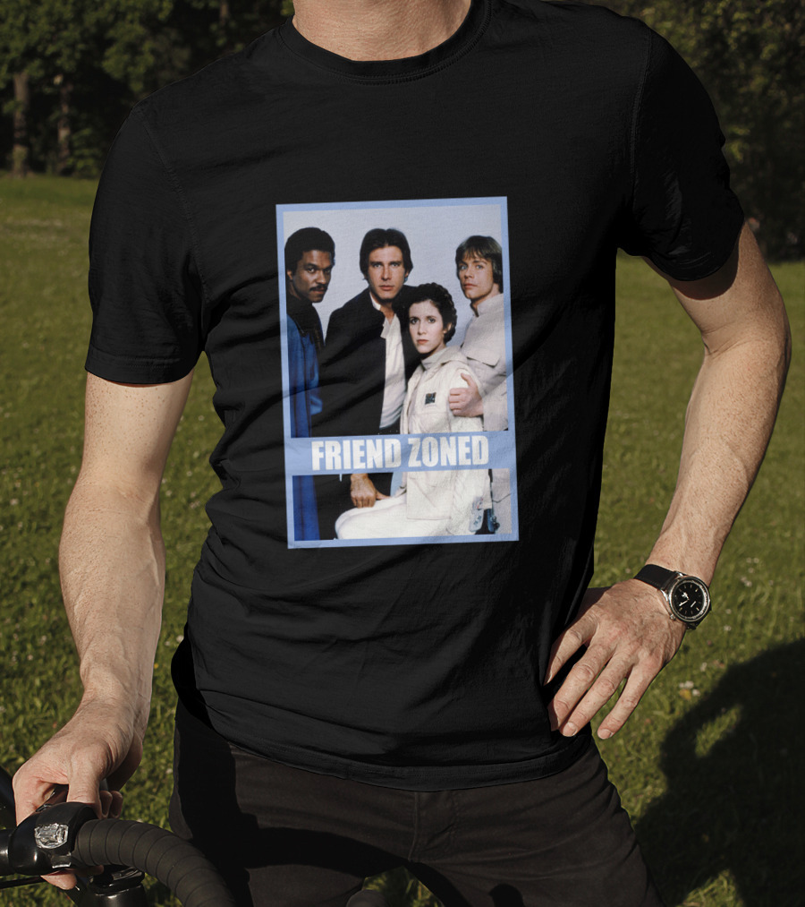 Star Wars Friend Zoned Han Luke Leia Lando T-Shirt