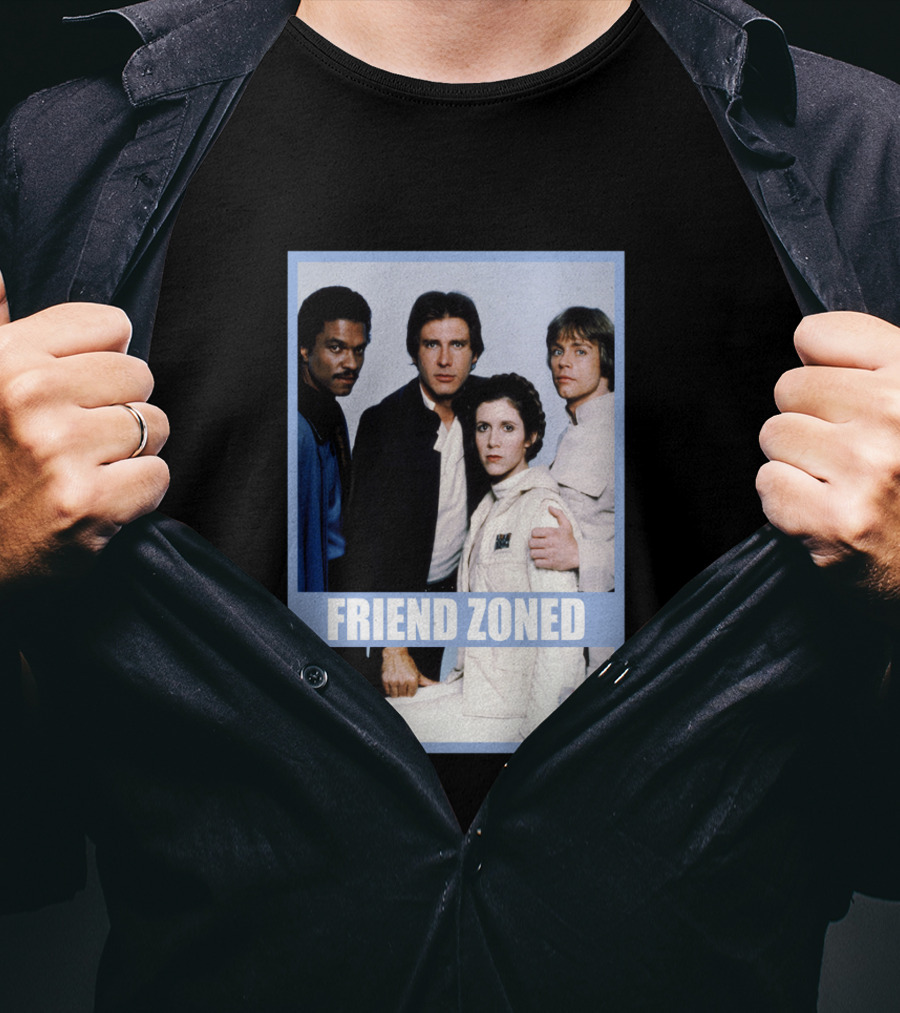 Star Wars Friend Zoned Han Luke Leia Lando T-Shirt