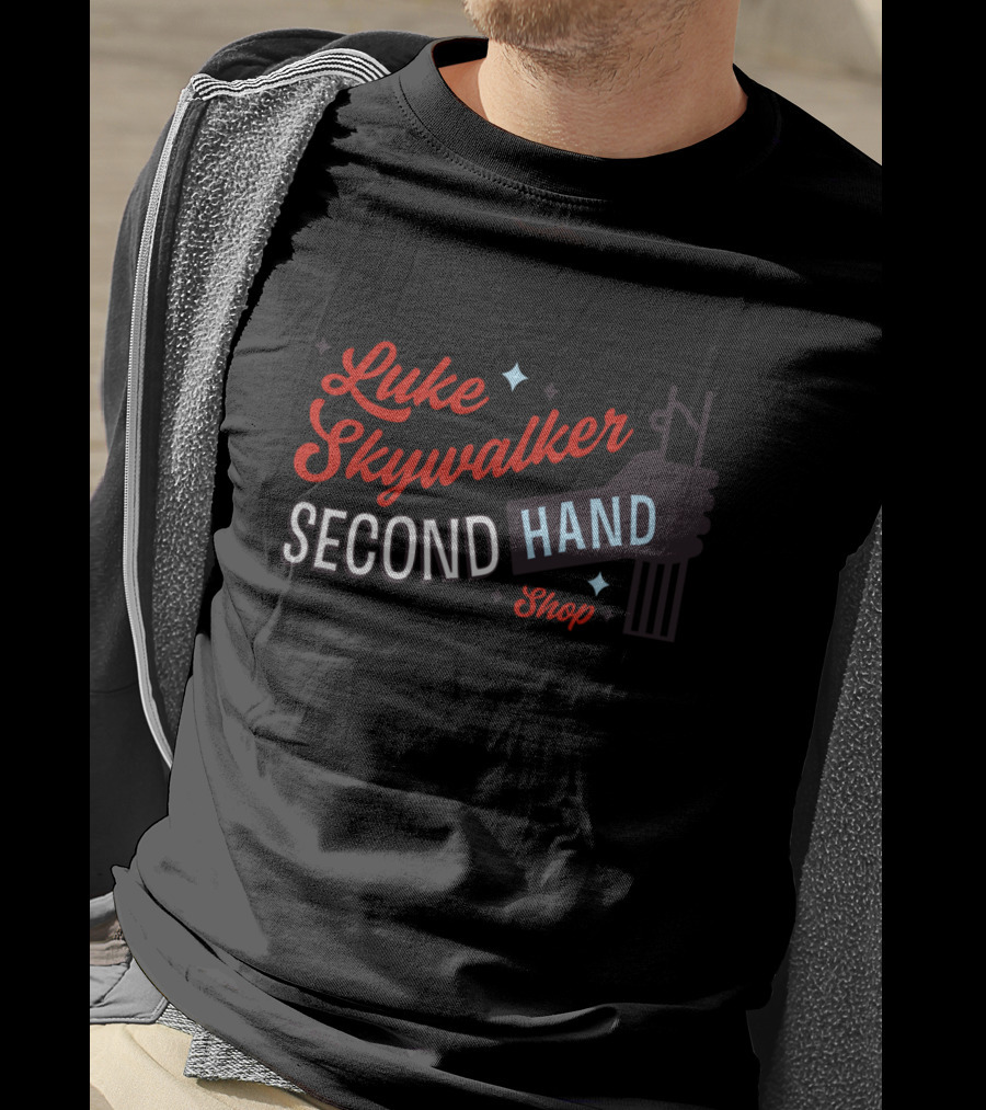 Luke Skywalker Second Hand Shop Retro Star Wars T-Shirt