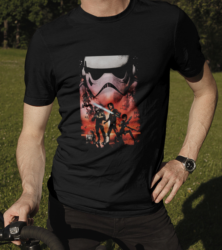 Star Wars Rebels Ghost Crew Stormtrooper Ezra Sabine Zeb Chopper T-Shirt