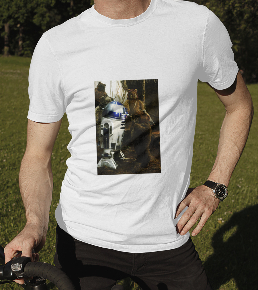 Star Wars R2 D2 Where Do They Hide The Cookies Ewoks T-Shirt