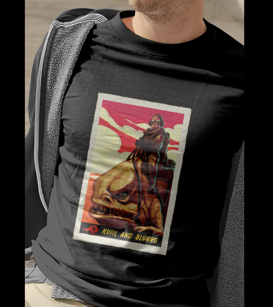 Star Wars The Mandalorian Kuiil And Blurrg Retro T-Shirt