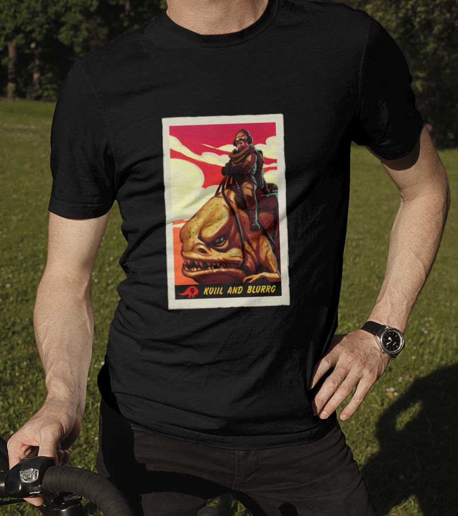 Star Wars The Mandalorian Kuiil And Blurrg Retro T-Shirt