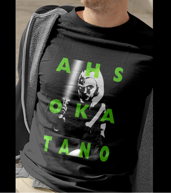 Ahsoka Tano The Clone Wars Green Text Overlay T-Shirt