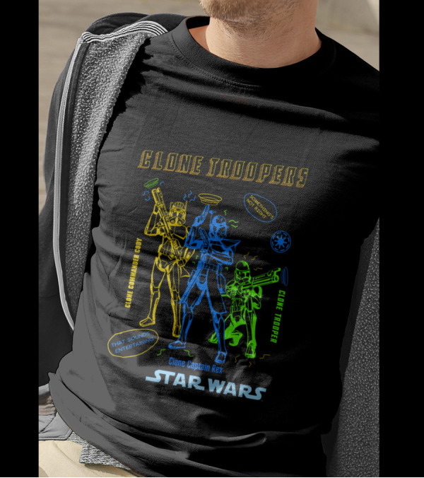 Star Wars Clone Troopers Clone Commander Cody Clone Trooper Clone Captain Rex T-Shirt