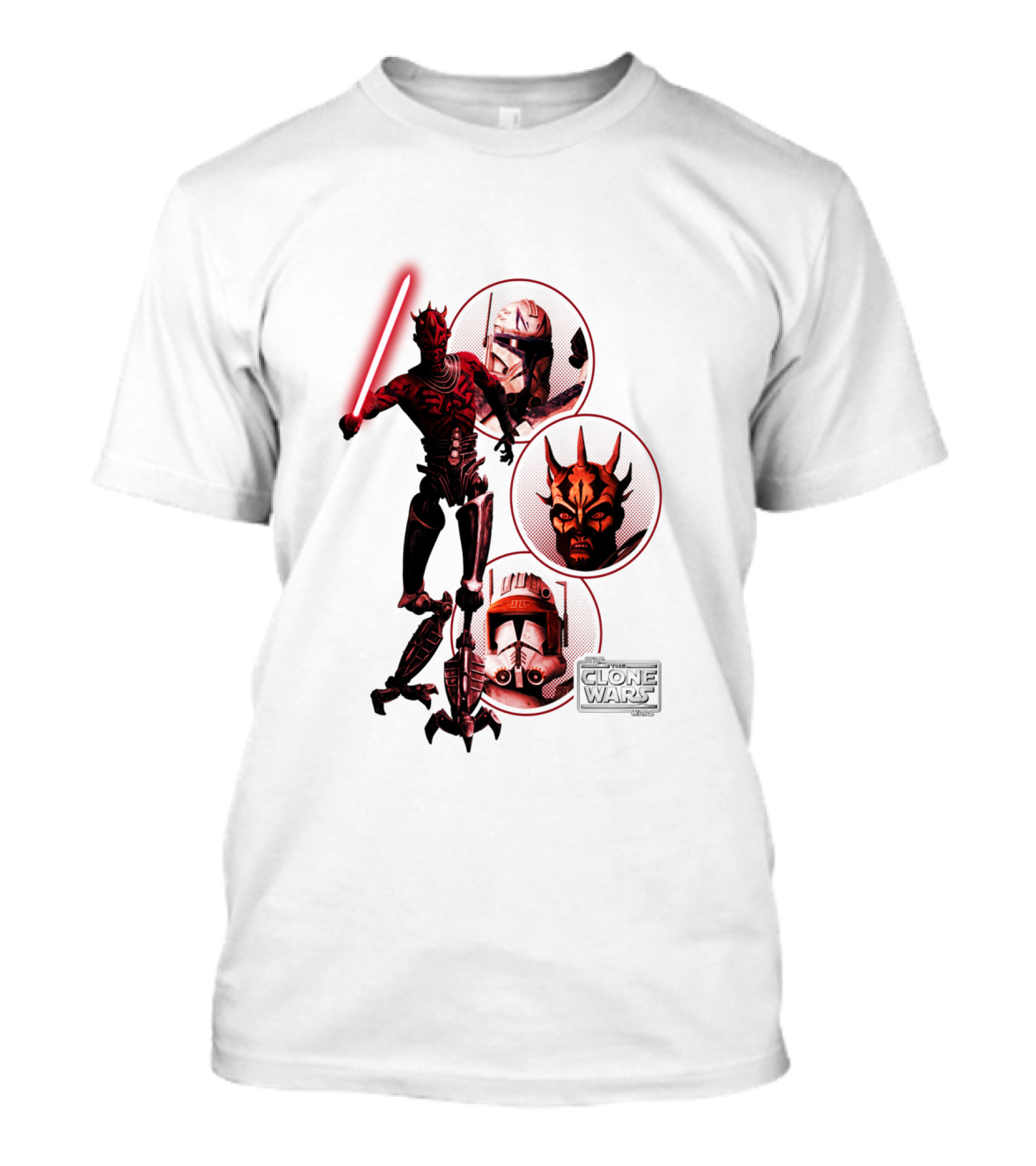 Star Wars The Clone Wars Dark Side Maul And Troopers T-Shirt