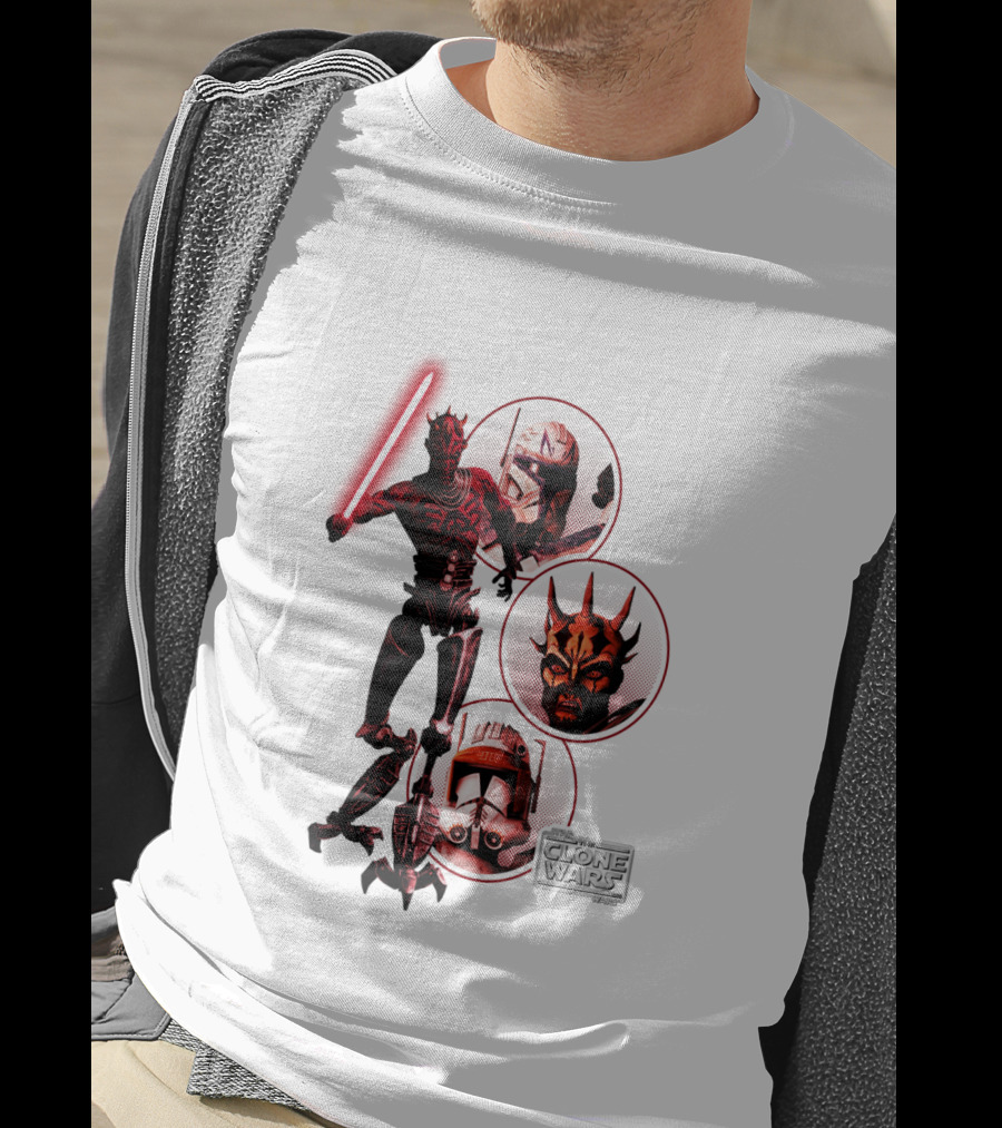 Star Wars The Clone Wars Dark Side Maul And Troopers T-Shirt