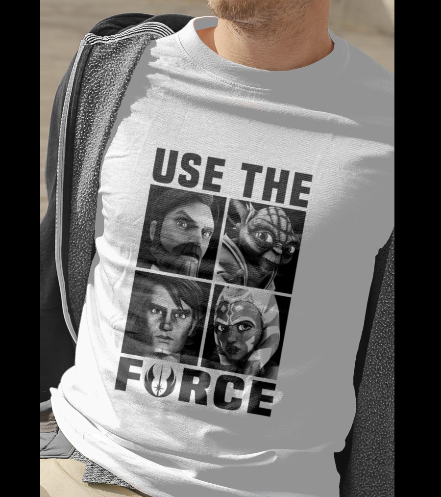 The Clone Wars Use The Force Jedi Characters T-Shirt