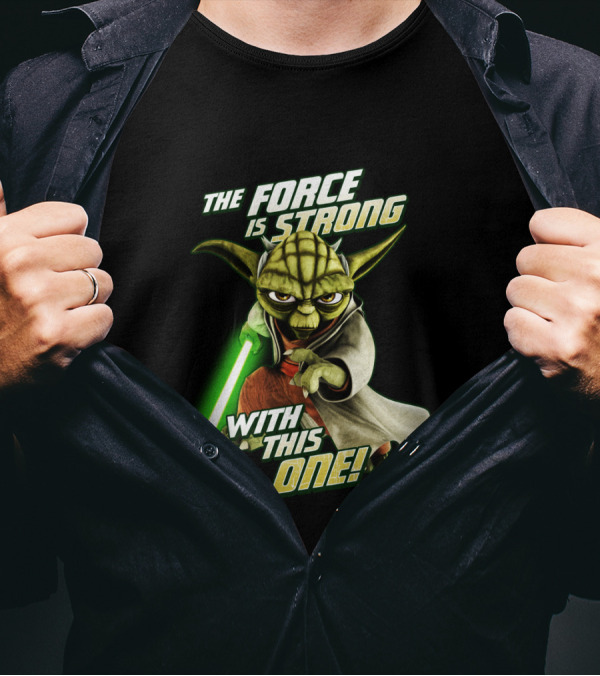 The Force Is Strong With This One Yoda Clone Wars T-Shirt