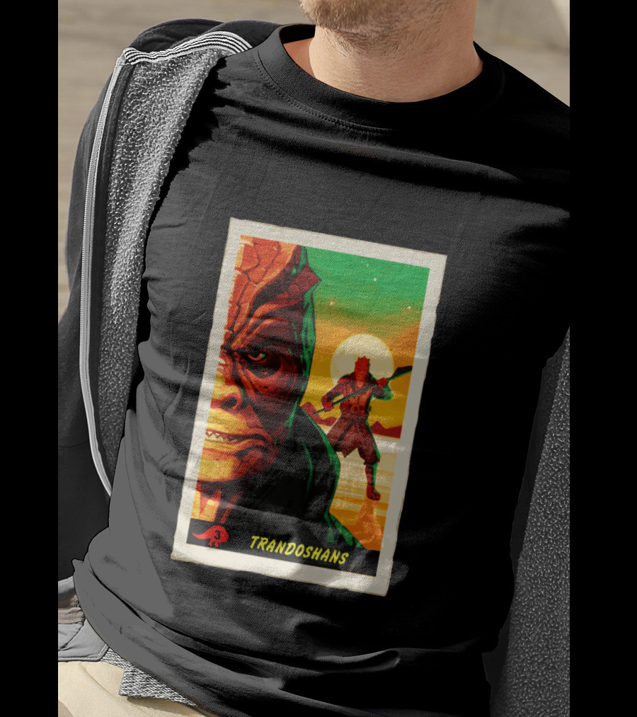 Trandoshans Mandalorian Trading Card Vintage T-Shirt
