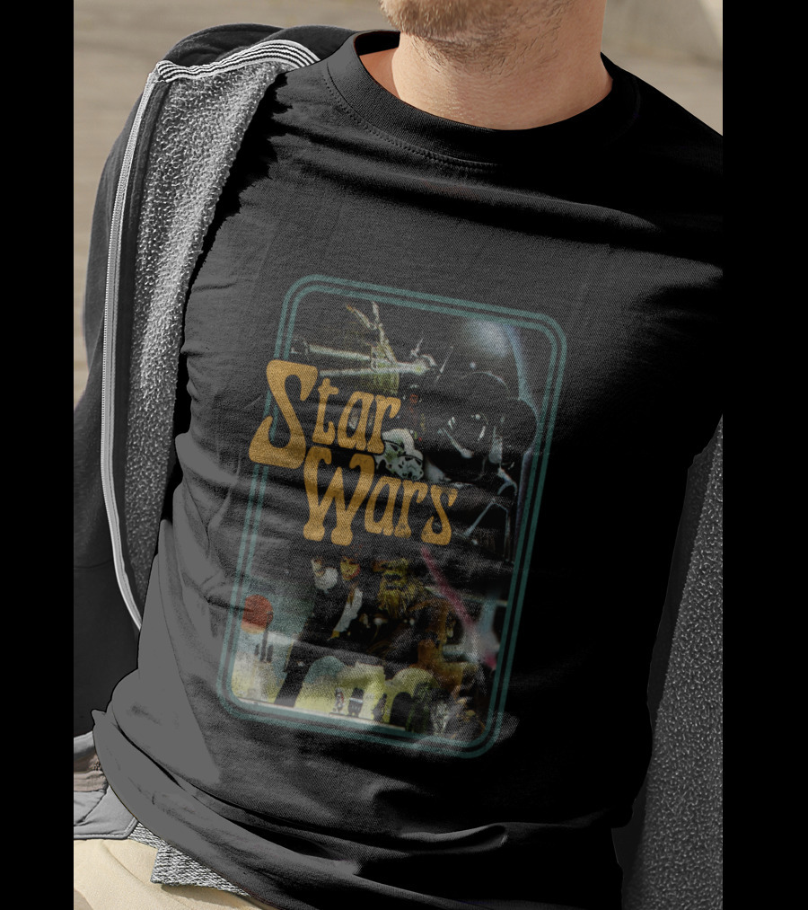 Star Wars Vintage Style Group Iconic Movie T-Shirt