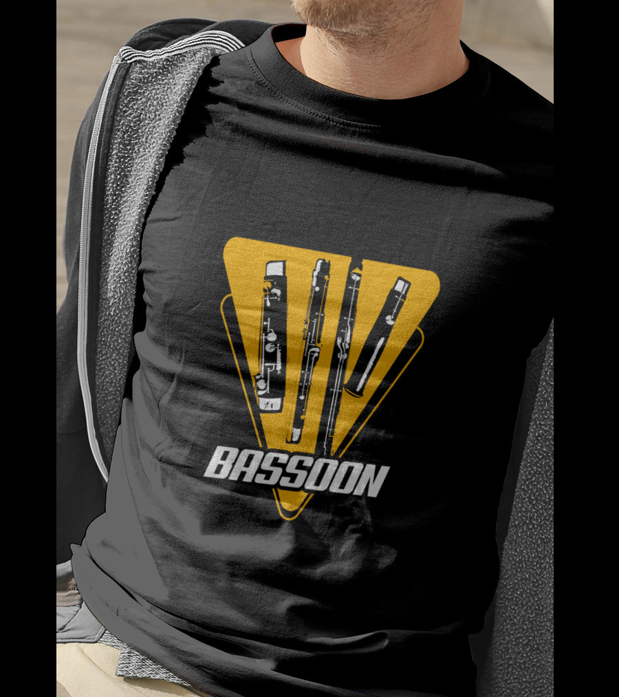 Bassoon Musical Instrument 80s 70s T-Shirt
