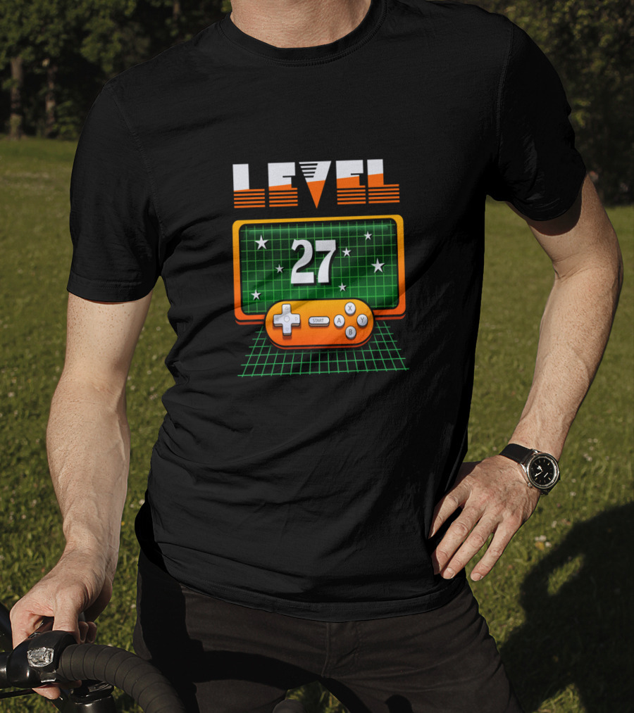 Level 27 Retro Video Game Controller T-Shirt