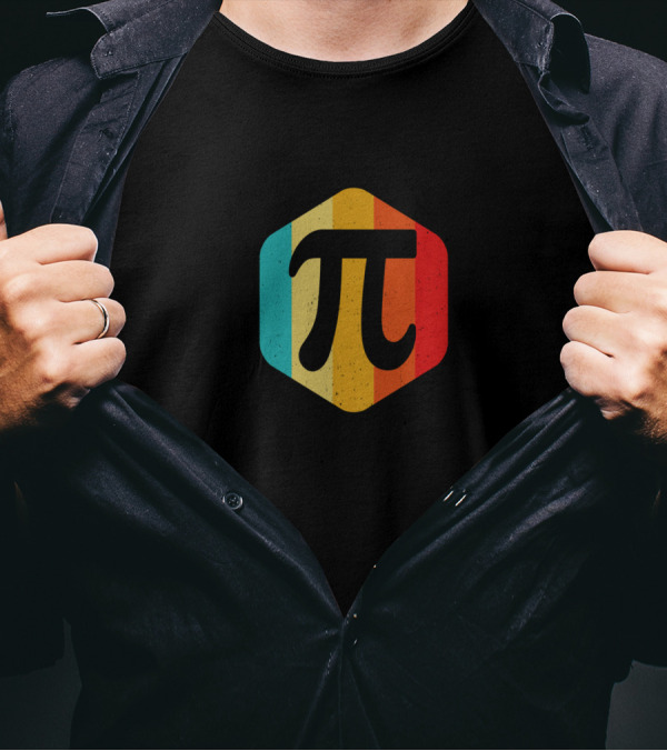 Vintage Retro Pi Symbol Nerdy Geek Humor For Pi Day T-Shirt