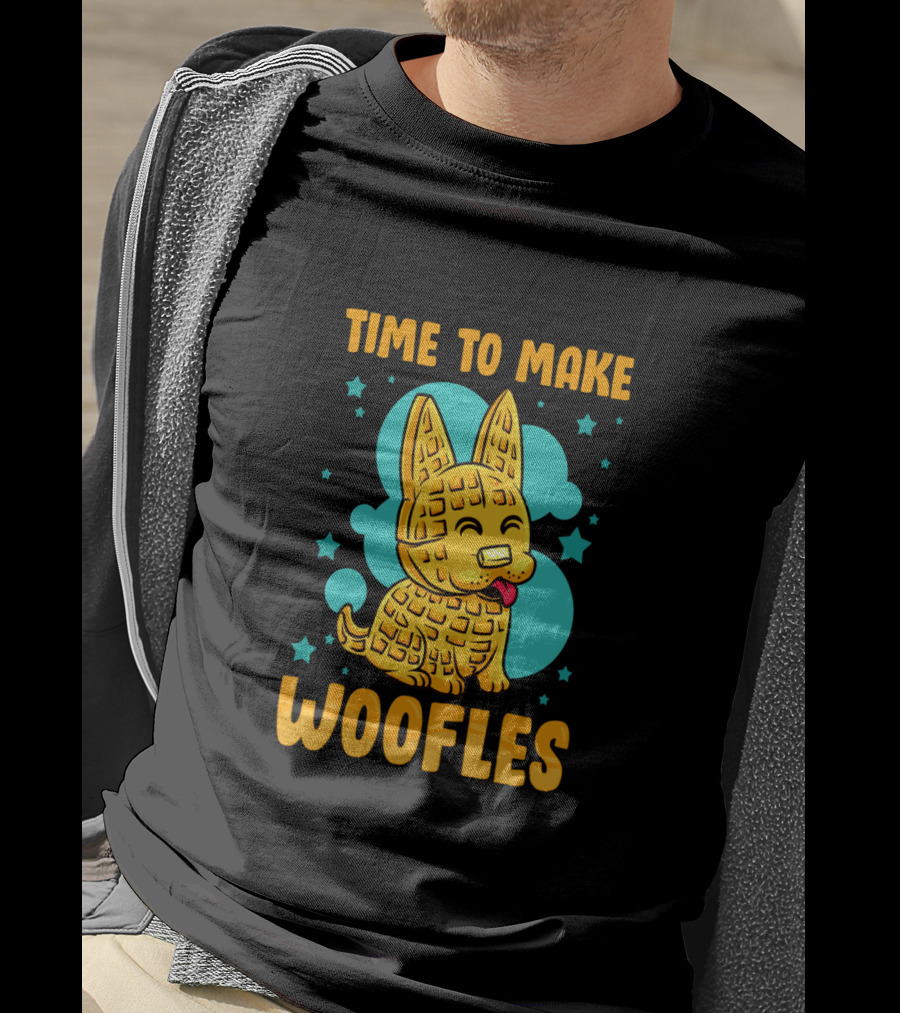 Time To Make Woofles Funny Waffles Dog T-Shirt
