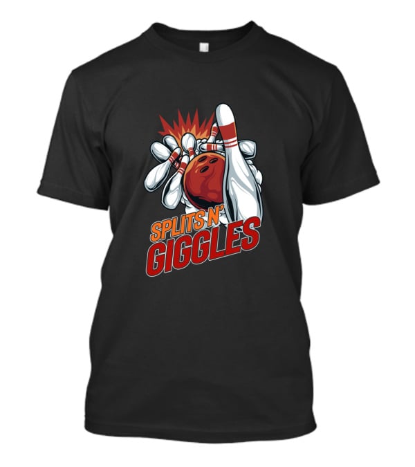 Splits N' Giggles Bowling Team Ladies Bowler T-Shirt