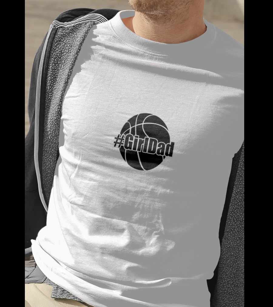 Mens #GirlDad Basketball T-Shirt